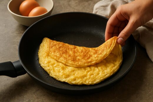 Dlaczego omlet opada po wyjęciu z patelni